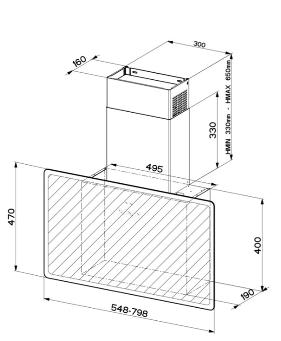 FABER GLAM-FIT 80 WH