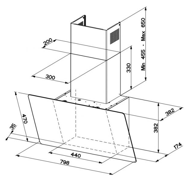 FABER GLAM-LIGHT EV8+DG/LG A8