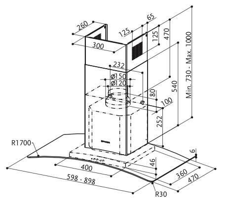 FABER RAY SRM LED X/V SN A60