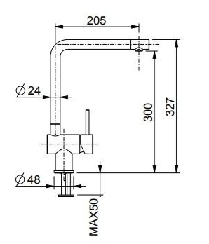 SS MEGI MATT BRUSHED NICKEL 7060083