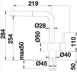 BLANCO LINUS-S, ND, krom 51220