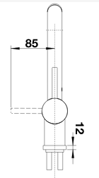 BLANCO LINUS-S-F,HD, krom, desna (min. 4,5 cm) 514023