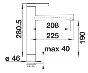 BLANCO LINEE, HD, krom 517594