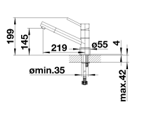 BLANCO KANO, HD, črn/krom 526175