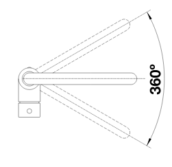 BLANCO MILI, HD, črna mat 526665