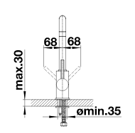 BLANCO MILI, HD, črna mat 526665