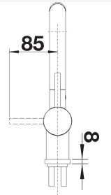 BLANCO LINUS, ND, črna mat 526676