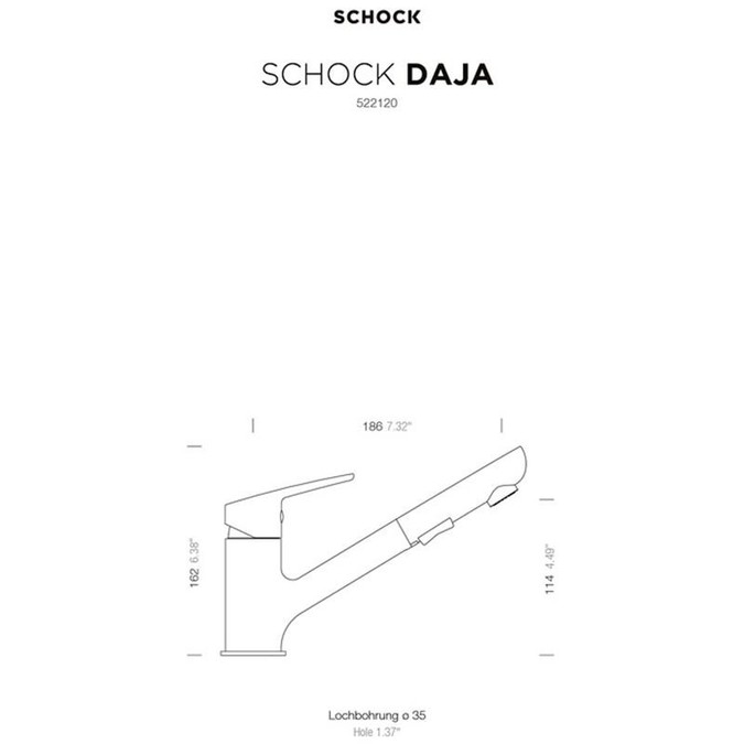 Kuhinjska armatura Schock DAJA 522120 Onyx