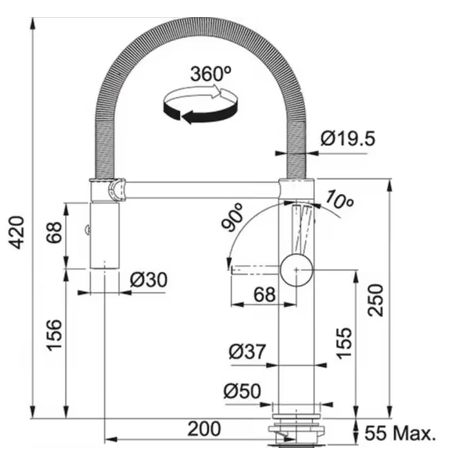 FRANKE Pescara L 115.0472.960