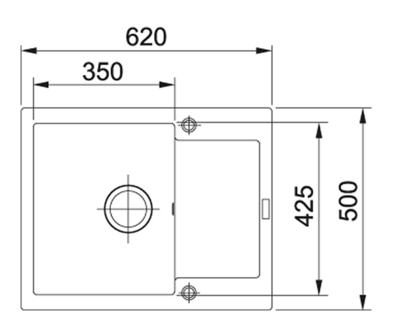 FRANKE MRG 611-62, stonegrey 114.0253.324