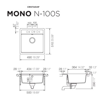 SCHOCK MONO N-100S FB MAGMA