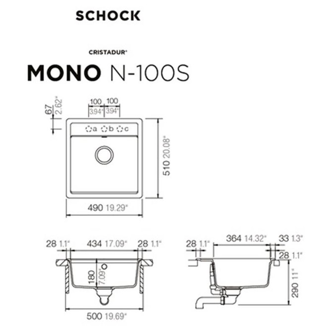 SCHOCK MONO N-100S BRONZE