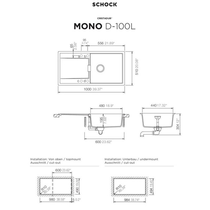 SCHOCK MONO D-100L SILVERSTONE