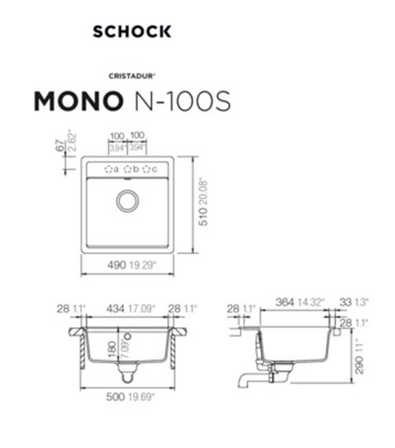 SCHOCK MONO N-100S SILVERSTONE