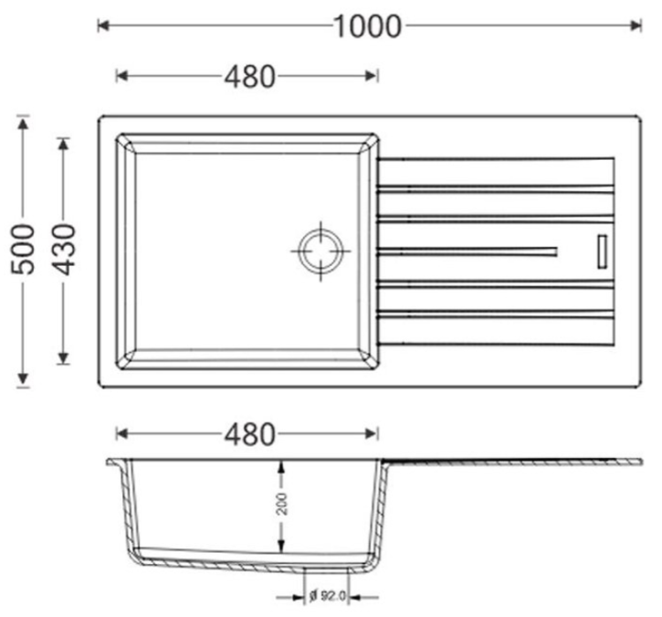 APELL PIETRA PLUS PTPL1001GB, črno 