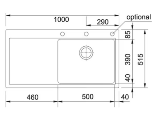 FRANKE MTG 611, glacier 114.0477.022