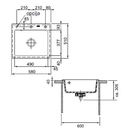 FRANKE MTK 610-58, magnolia 124.0335.844