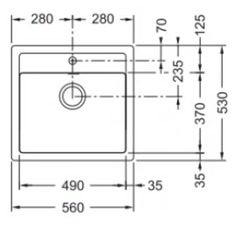 FRANKE SID 610, carbon 114.0368.467