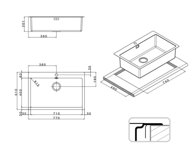 APELL LINEAR PLUS LNP77FBC