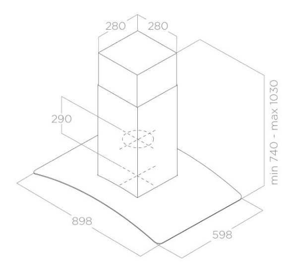 ELICA REEF A ISLAND IX/A/90X60 (60413710)