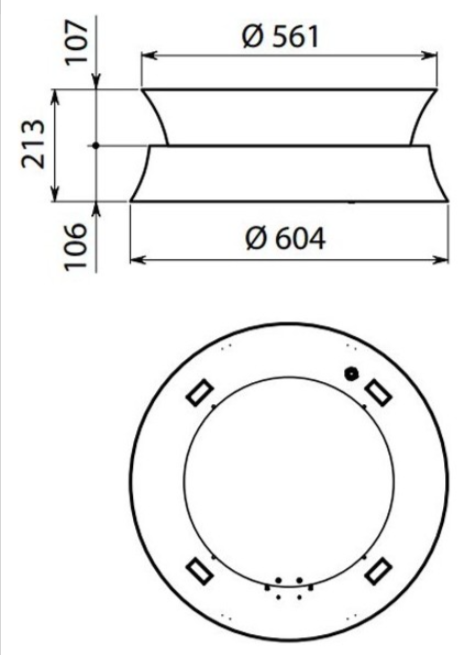 FALMEC DAMA 60 COPPER 600 m3/h