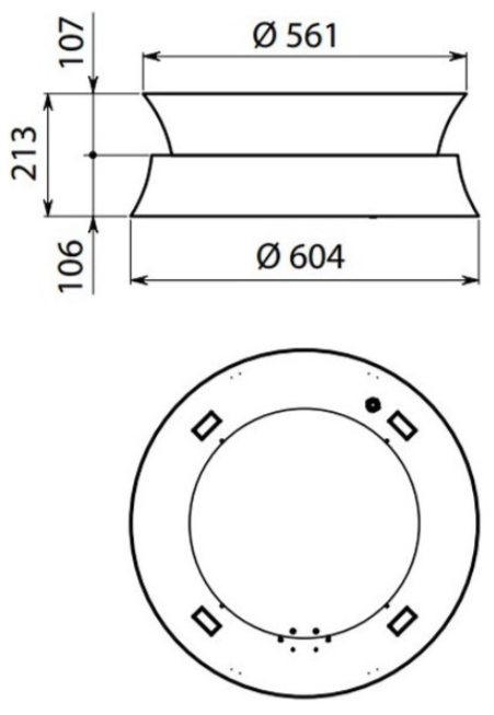 FALMEC DAMA 60 GUNMETAL 600 m3/h