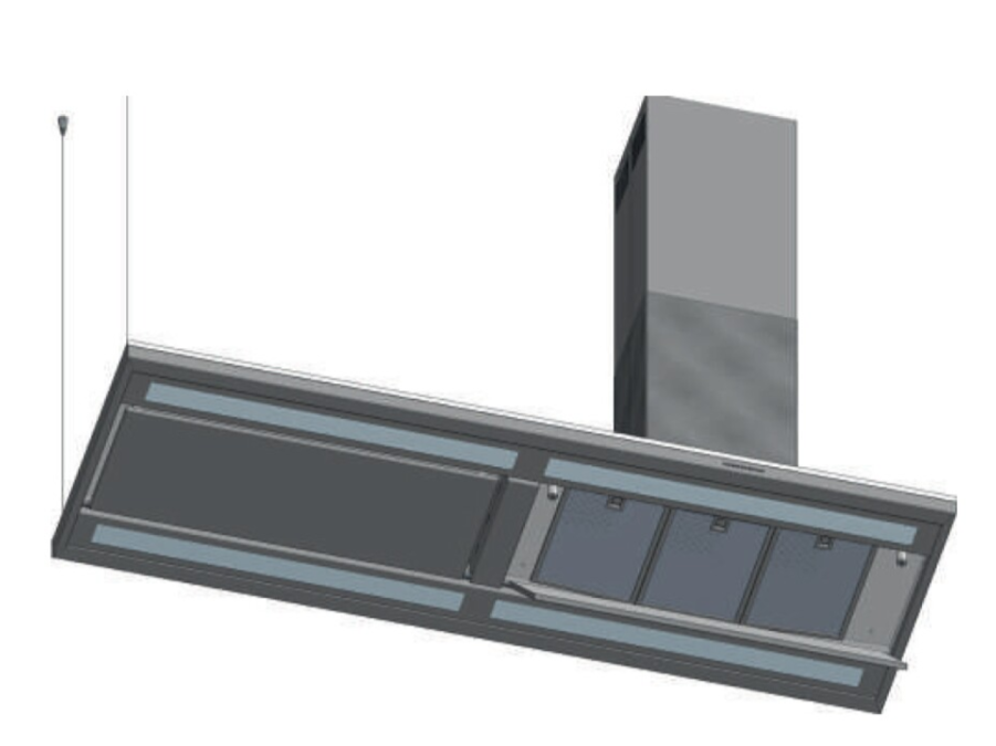 FALMEC LUMEN IS.175 (RIGHT) NEUTRAL STAINLESS STEEL 800 m3/h