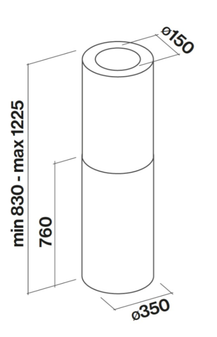 FALMEC POLAR (X) IS.35 STAINLESS STEEL 800 m3/h