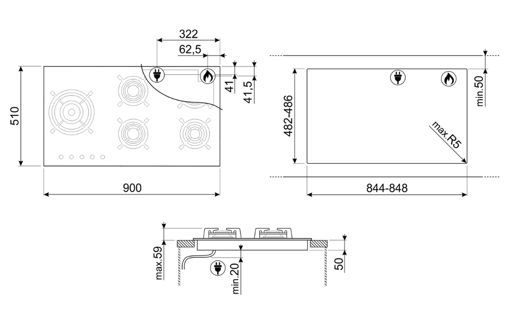 SMEG PV695LCNR