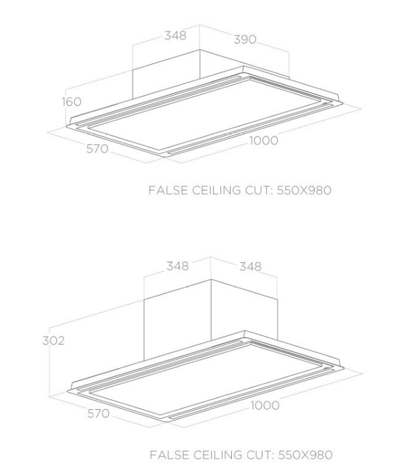 ELICA HILIGHT-X H30 WH/A/100