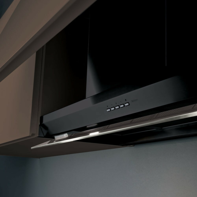 FALMEC VIRGOLA EVOLUTION 90 E. P. BLACK 600 m3/h
