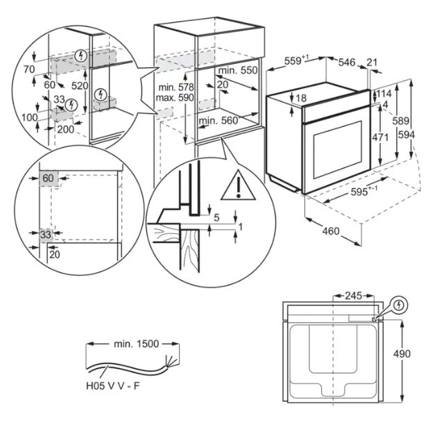 ELECTROLUX EOC9P31WX