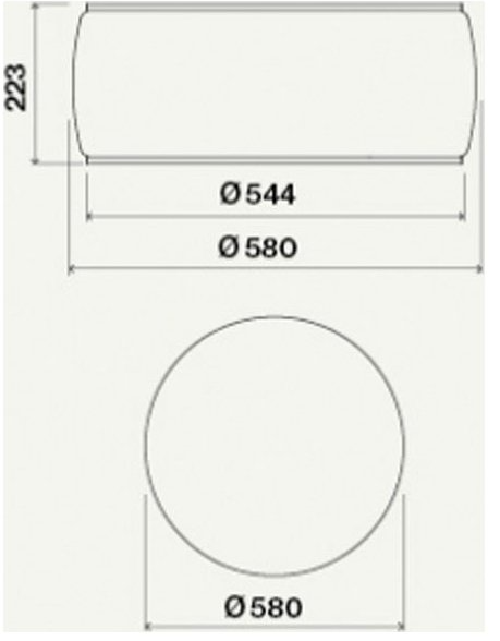 FALMEC SOFFIO 58 WHITE GLASS 600 m3/h