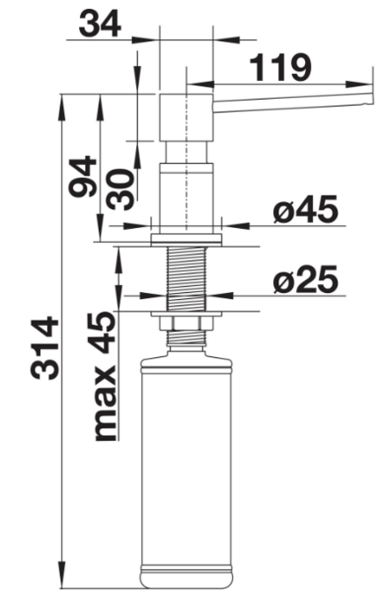 BLANCO LATO, svilnato platinum 0,5 l 527721