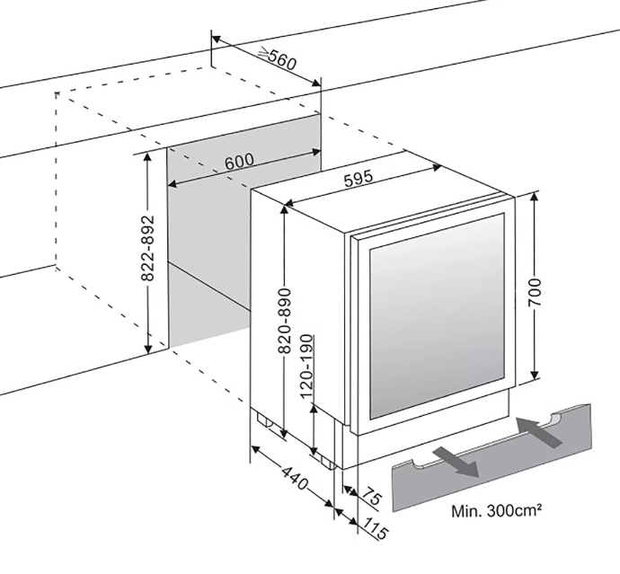 MQUVÉE WCD60AB-700