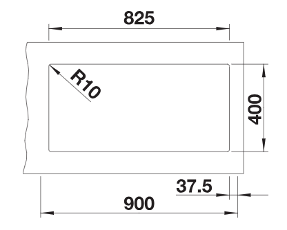 BLANCO  SUBLINE 480/320-U, črn 525993
