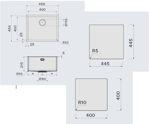 FALMEC Iseo 40 ceramix bela mat