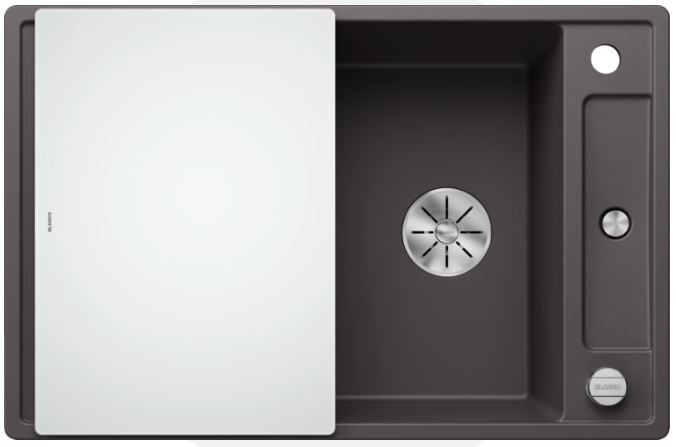 BLANCO AXIA III 45 S, obračljiv, skalnato siva, steklena deska 523184