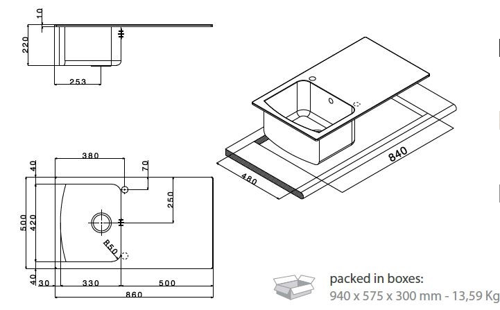 APELL PIETRA NOBILE PT791GB, črna 