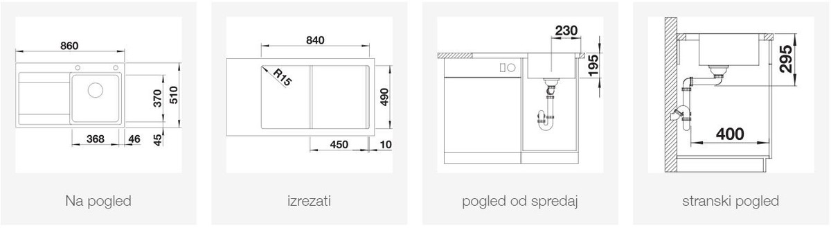 BLANCO DIVON II 45 S-IF, desni, svilnat lesk 521658