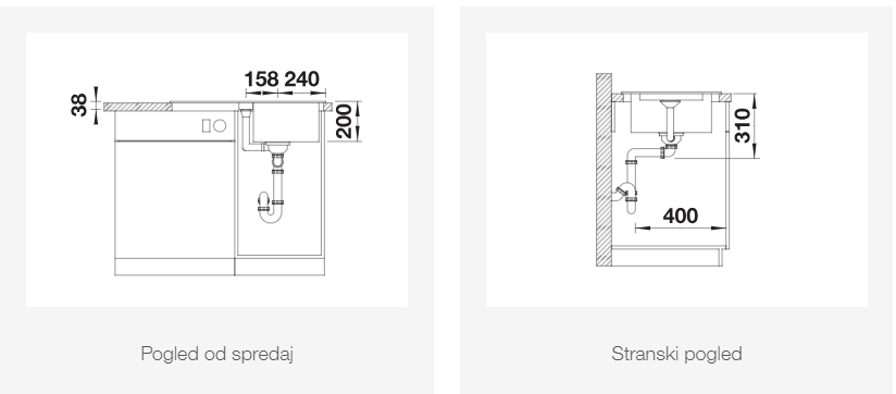 BLANCO ADIRA 45 S, obračljiv, bela  527589