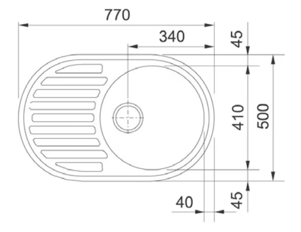 FRANKE ROG 611, mat črna 114.0700.629