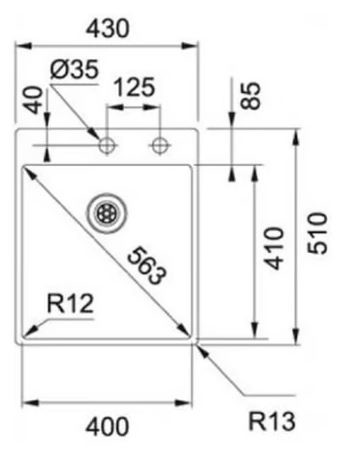 FRANKE BXX 210-40A 127.0375.341