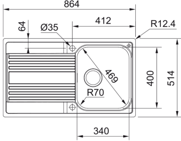 FRANKE RPX 211-86 127.0371.767