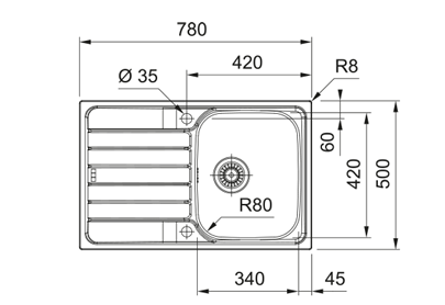 FRANKE  SKX 611-78 101.0714.945