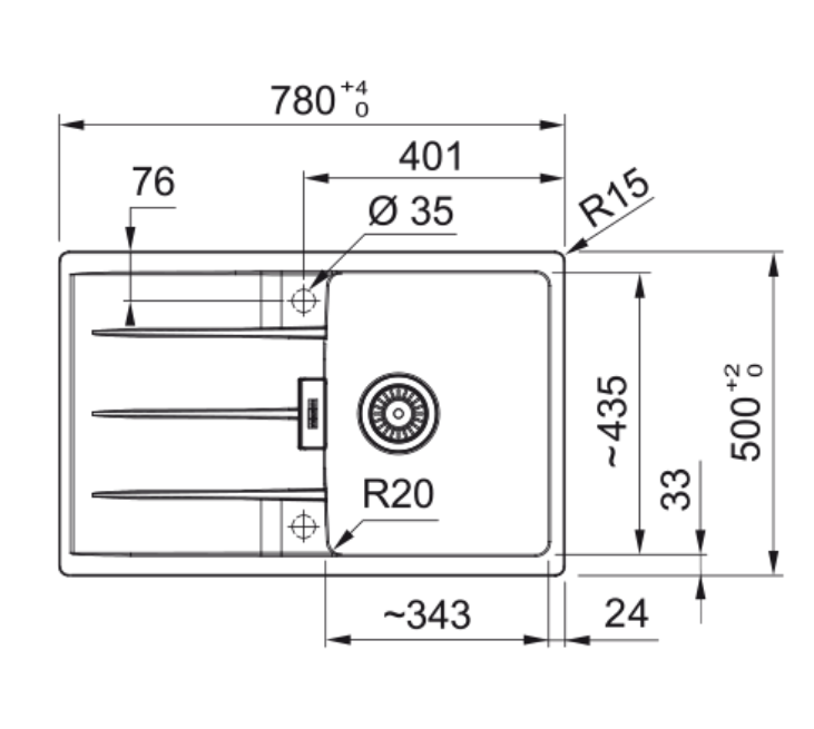 FRANKE CNG 611-78 slate grey 114.0715.514