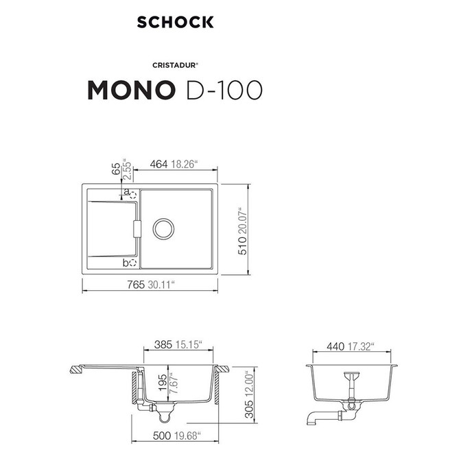 SCHOCK MONO D-100 FB SILVERSTONE