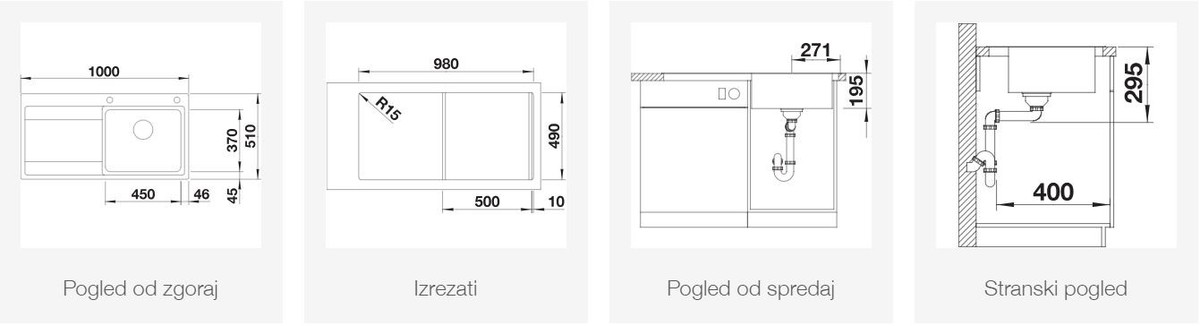 BLANCO DIVON II 5 S-IF, levi, svilnat lesk 521659