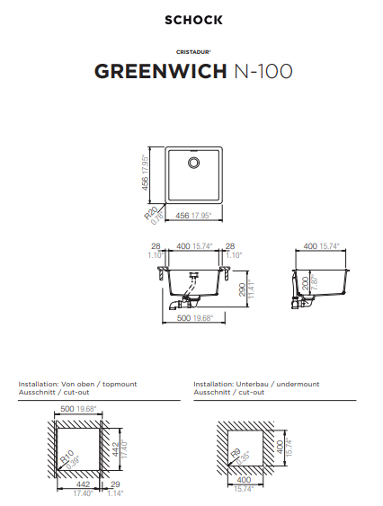SCHOCK GREENWICHN-100FB SIL VERSTONE