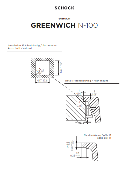 SCHOCK GREENWICHN-100FB SIL VERSTONE